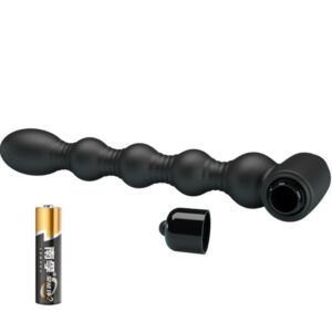 Anal Toys-Lynn Analplug Silikon, 10 Vibrationen, Schwarz-10 Geschwindigkeiten · Sextoys (Bild 4)