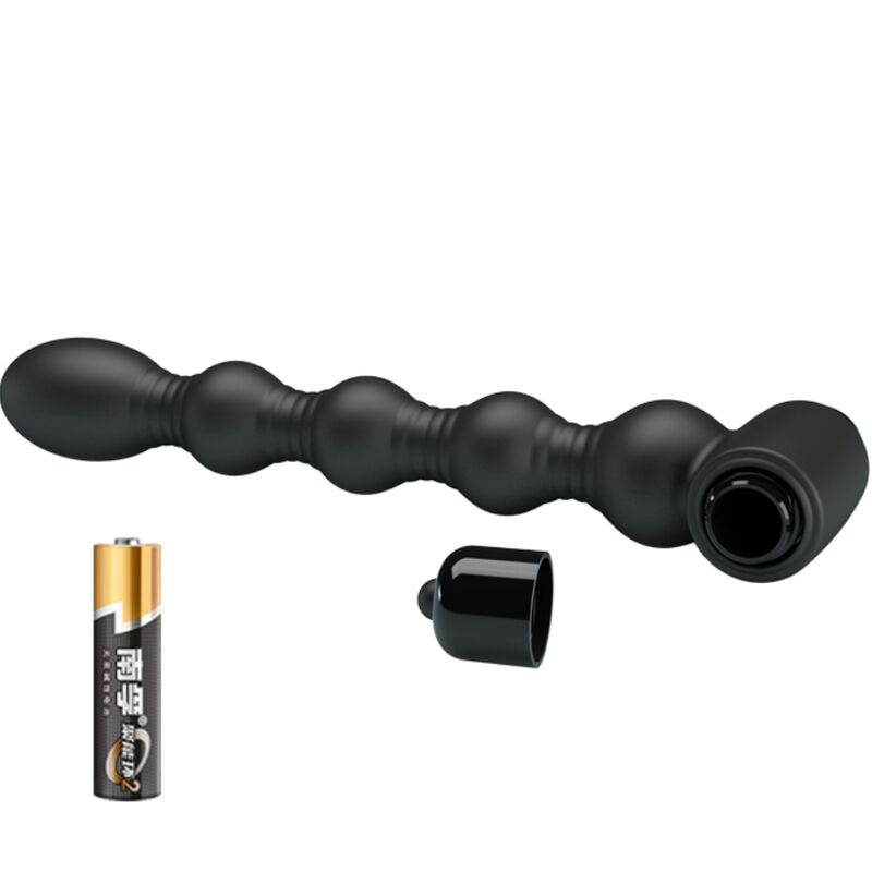 Anal Toys-Lynn Analplug Silikon, 10 Vibrationen, Schwarz-10 Geschwindigkeiten · Sextoys (Bild 4)