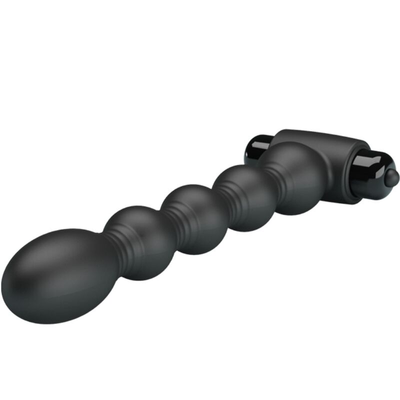 Anal Toys-Lynn Analplug Silikon, 10 Vibrationen, Schwarz-10 Geschwindigkeiten · Sextoys (Bild 2)