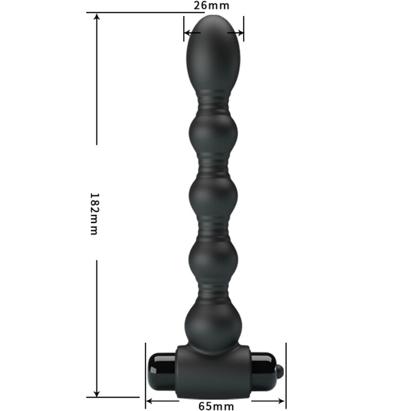 Anal Toys-Lynn Analplug Silikon, 10 Vibrationen, Schwarz-10 Geschwindigkeiten · Sextoys (Bild 3)