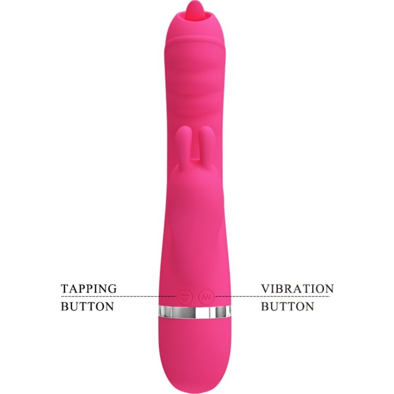 High Tech-Phoenix Rabbit Vibrator Multifunktion Rosa-Silikon, 7 · Vibratoren (Bild 3)