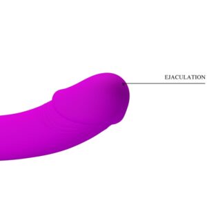 High Tech-Kelpie Double Strap-on Stimulator Lila-Silikon, Wasserdicht · Vibratoren (Bild 5)