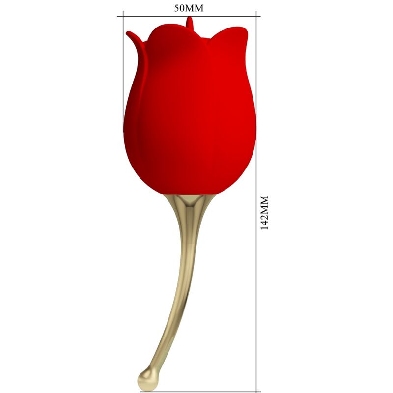 High Tech-Rose Lover Stimulator Klitoris 12 Vibrationen · Vibratoren (Bild 2)