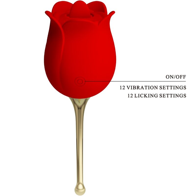 High Tech-Rose Lover Stimulator Klitoris 12 Vibrationen · Vibratoren (Bild 6)
