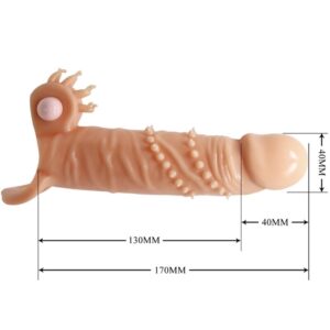 For Him-Connor Penishülle mit Stimulator Flesh-TPR-Klitoris · Sextoys (Bild 2)