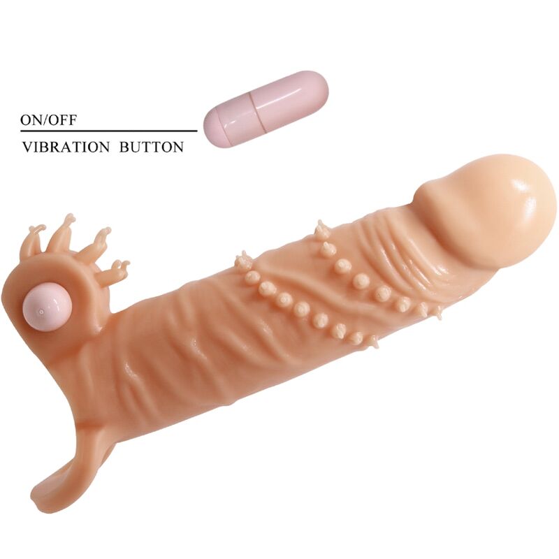 For Him-Connor Penishülle mit Stimulator Flesh-TPR-Klitoris · Sextoys (Bild 3)
