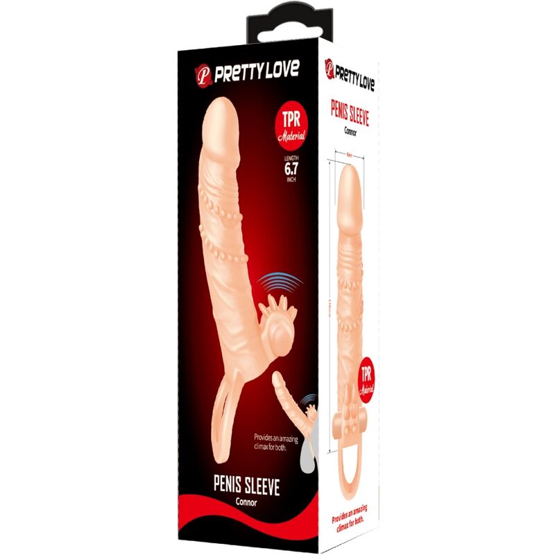 For Him-Connor Penishülle mit Stimulator Flesh-TPR-Klitoris · Sextoys (Bild 5)