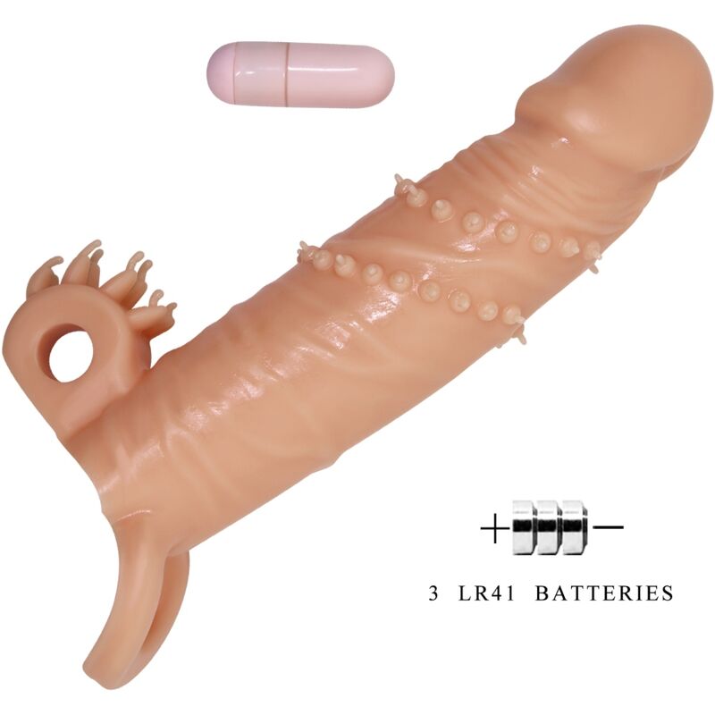 For Him-Connor Penishülle mit Stimulator Flesh-TPR-Klitoris · Sextoys (Bild 7)