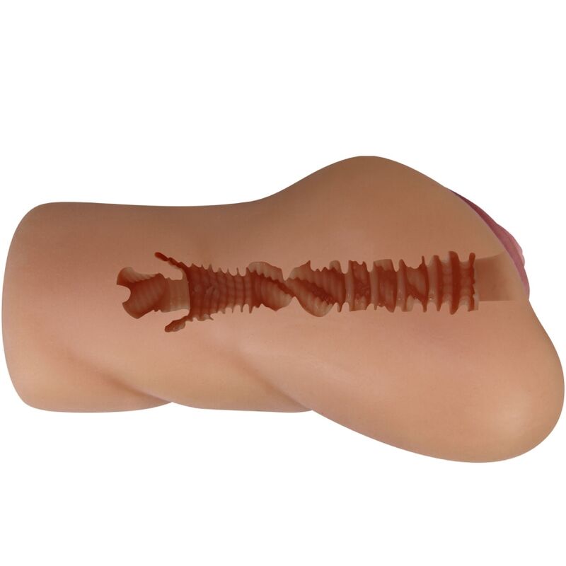 Crazy Bull-Eliana Vagina und Anus Mulatto-TPR, Wasserdicht · Sextoys (Bild 4)