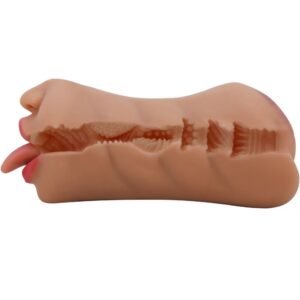 Crazy Bull-Sarah Masturbator Doppel Mund und Vagina Flesh-TPR · Sextoys (Bild 3)