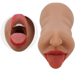 Crazy Bull-Sarah Masturbator Doppel Mund und Vagina Flesh-TPR · Sextoys (Bild 4)