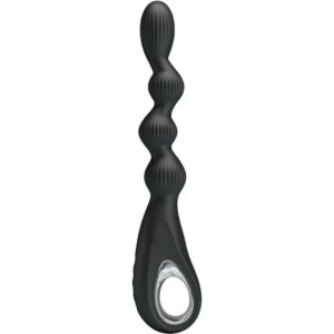 Anal Toys-Federer Vibrator Anal 12 Schwarz-Silikon-Vibrationen, 12 · Vibratoren