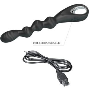 Anal Toys-Federer Vibrator Anal 12 Schwarz-Silikon-Vibrationen, 12 · Vibratoren (Bild 6)
