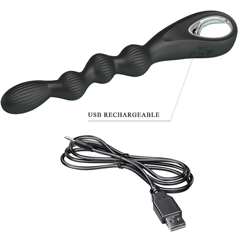 Anal Toys-Federer Vibrator Anal 12 Schwarz-Silikon-Vibrationen, 12 · Vibratoren (Bild 6)