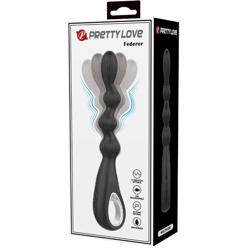 Anal Toys-Federer Vibrator Anal 12 Schwarz-Silikon-Vibrationen, 12 · Vibratoren (Bild 7)
