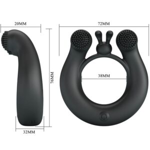 For Him-Dahlia Ring Vibrator + Stimulator der Klitoris 12 · Sextoys (Bild 4)