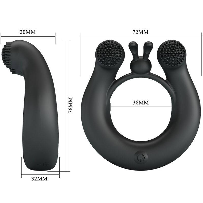 For Him-Dahlia Ring Vibrator + Stimulator der Klitoris 12 · Sextoys (Bild 4)