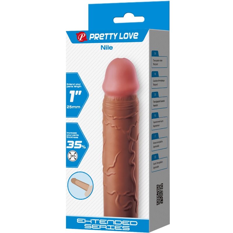 For Him-Nil Penishülle mit Verlängerung 2.5 cm Mulatto-TPR · Sextoys (Bild 7)