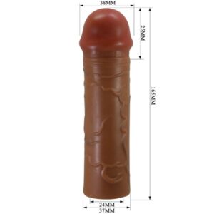 For Him-Nil Penishülle mit Verlängerung 2.5 cm Mulatto-TPR · Sextoys (Bild 5)