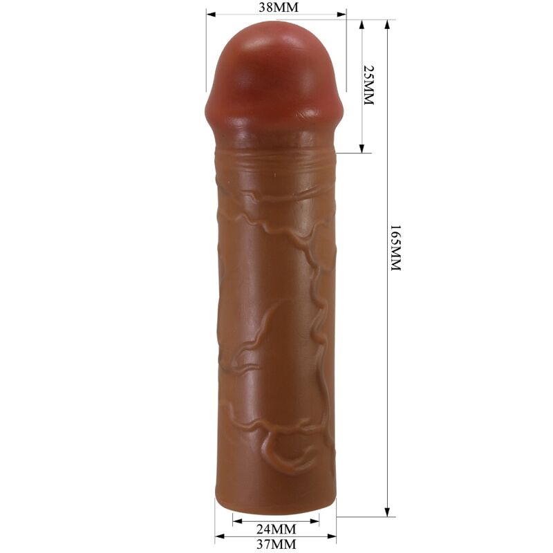 For Him-Nil Penishülle mit Verlängerung 2.5 cm Mulatto-TPR · Sextoys (Bild 5)
