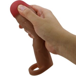 For Him-Hani Penishülle mit Verlängerung von 5 cm Mulatto-TPR · Sextoys (Bild 4)