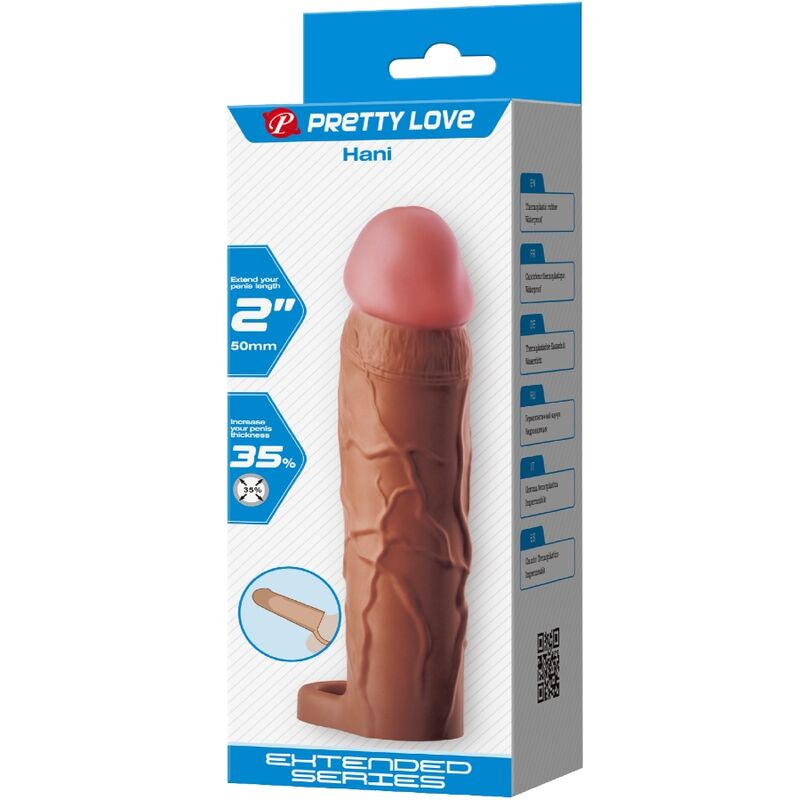 For Him-Hani Penishülle mit Verlängerung von 5 cm Mulatto-TPR · Sextoys (Bild 7)