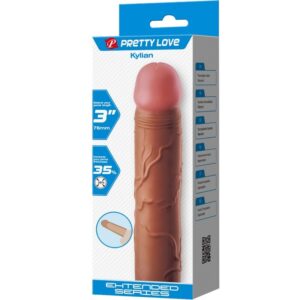 For Him-Kylian Penishülle Penis mit Verlängerung 7,6 cm Mulatto-TPR · Sextoys (Bild 7)