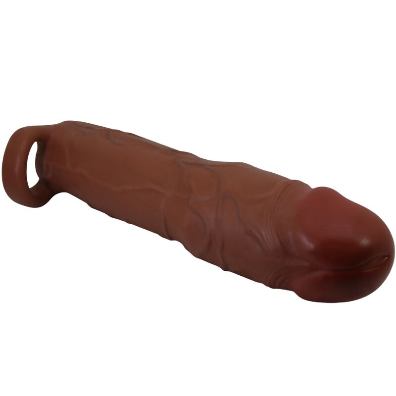 For Him-Himbeere Penishülle mit Verlängerung 7,6 cm Mulatto-TPR · Sextoys (Bild 4)