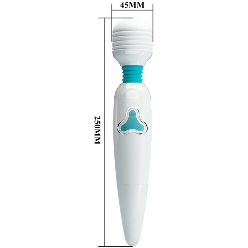 High Tech-Cloud Wand Stab Vibrator 7 Vibrationen, Weiß-Silikon, 7 · Vibratoren (Bild 6)