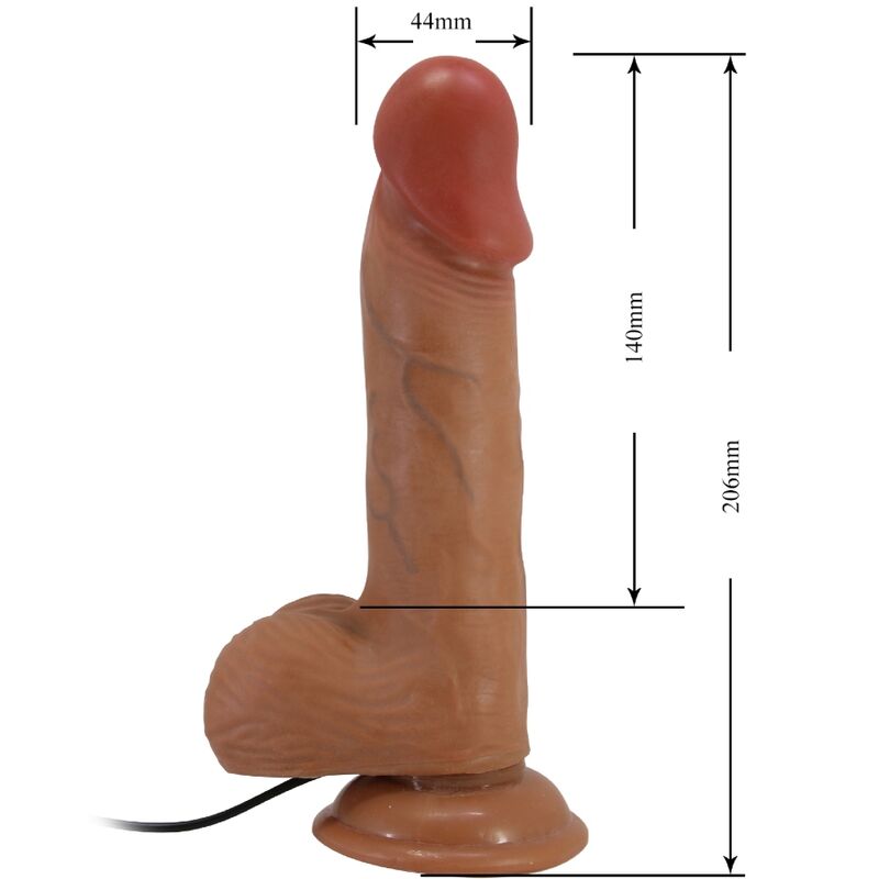 Baile-Catoblepas Vibrator Realistisch 20.6 cm Flesh mit Fernbedienung-TPR · Vibratoren (Bild 7)