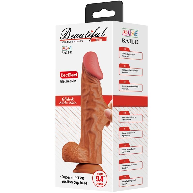 Baile-Buraq Dildo Realistisch 24 cm Farbe Haut-Waterproof, Saugnapf · Sextoys (Bild 6)