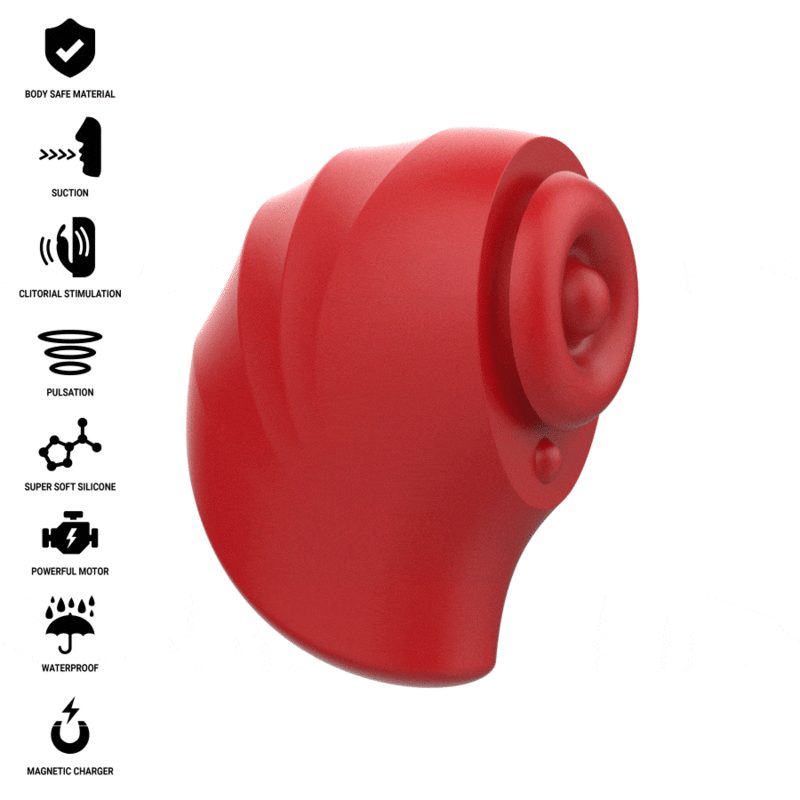 Intense High Tech-Donnie Clitoris Stimulator Rot/Grün-Silikon · Vibratoren