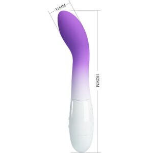 High Tech-Bishop Vibrator G-spot 30 Lila-Silikon-Vibrationen, 12 · Vibratoren (Bild 4)