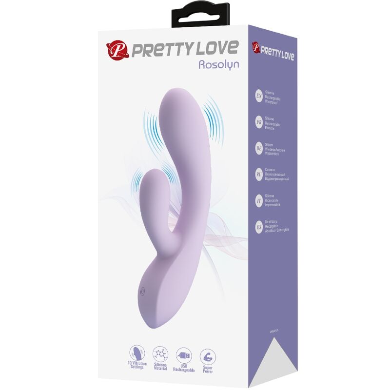 High Tech-Rosolyn Rabbit Vibrator 10 Lila-TPR-Vibrationen, 10 Geschwindigkeiten · Vibratoren (Bild 2)
