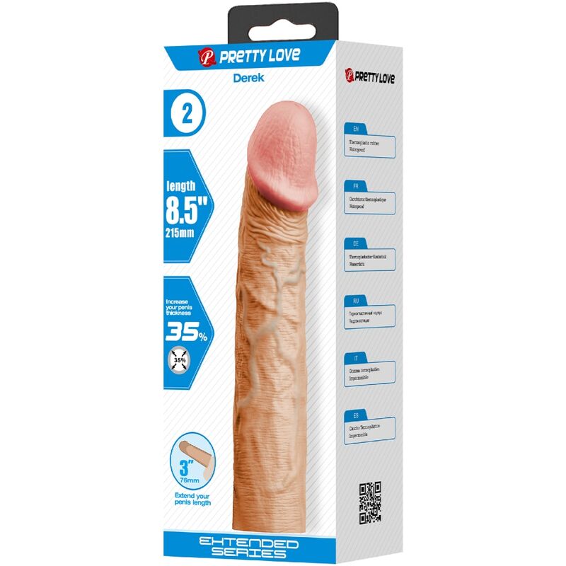 For Him-Derek Penishülle mit Erweiterung 7.6 cm, Farbe · Sextoys (Bild 2)