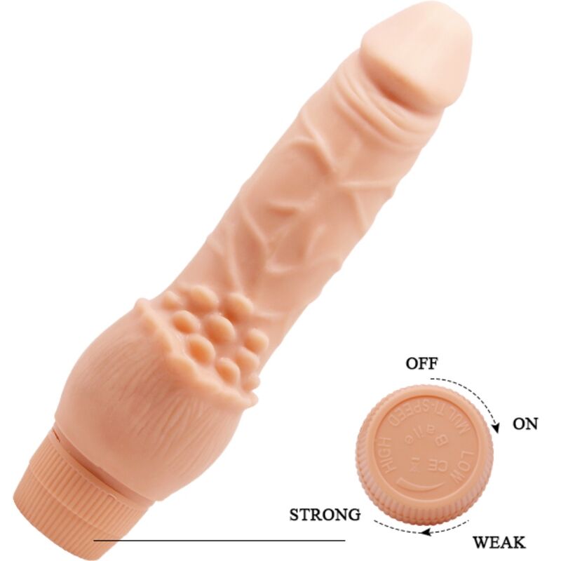 Baile-Barbara Realistic Vibrator 19.5 cm Flesh-TPR · Vibratoren (Bild 4)