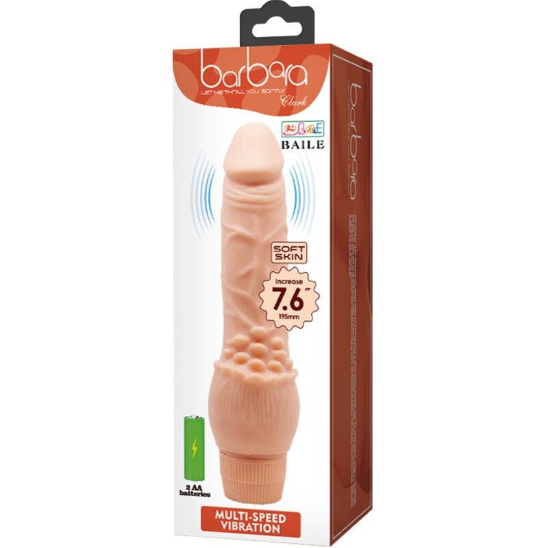 Baile-Barbara Realistic Vibrator 19.5 cm Flesh-TPR · Vibratoren (Bild 5)