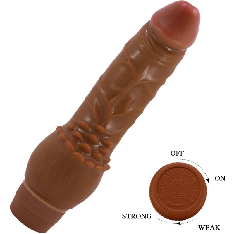 Baile-Barbara Realistic Vibrator 19.5 cm Mulatto-TPR · Vibratoren (Bild 6)