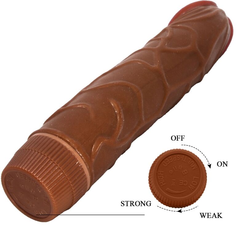 Baile-Bob Vibrator Realistisch 22,5 cm Mulatto-TPR · Vibratoren (Bild 4)