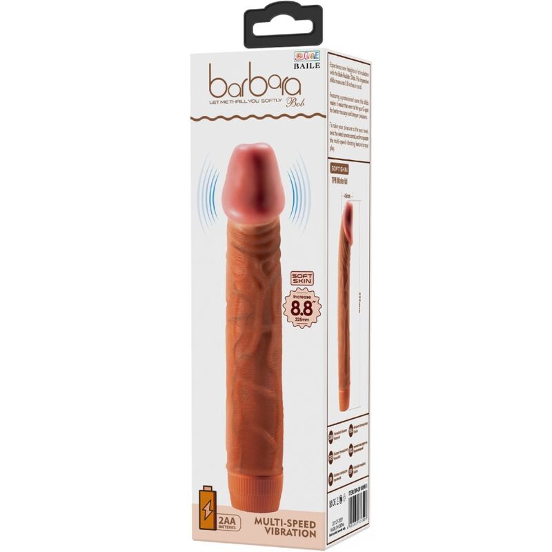 Baile-Bob Vibrator Realistisch 22,5 cm Mulatto-TPR · Vibratoren (Bild 6)