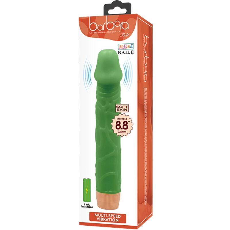 Baile-Bill Vibrator Realistisch 22.5 cm Grün-TPR · Vibratoren (Bild 2)
