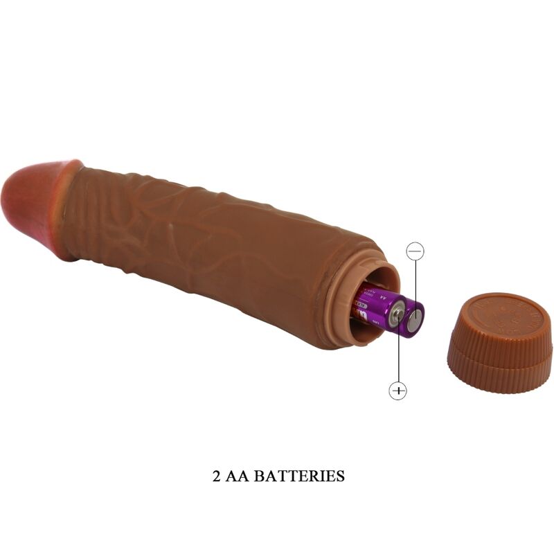 Baile-Jeff Realistic Vibrator 19.5 cm Mulatto-TPR · Vibratoren (Bild 2)