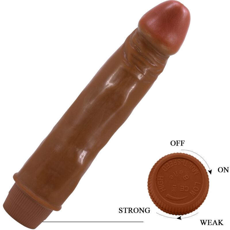 Baile-Dwarf Vibrator Realistisch 21 cm Mulatto-TPR · Vibratoren (Bild 5)