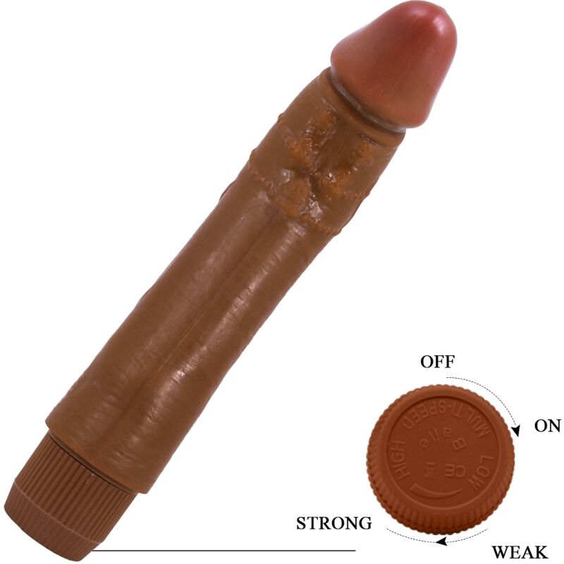 Baile-Realistische Dybbuk Vibrator 24 cm Mulatto-TPR · Vibratoren