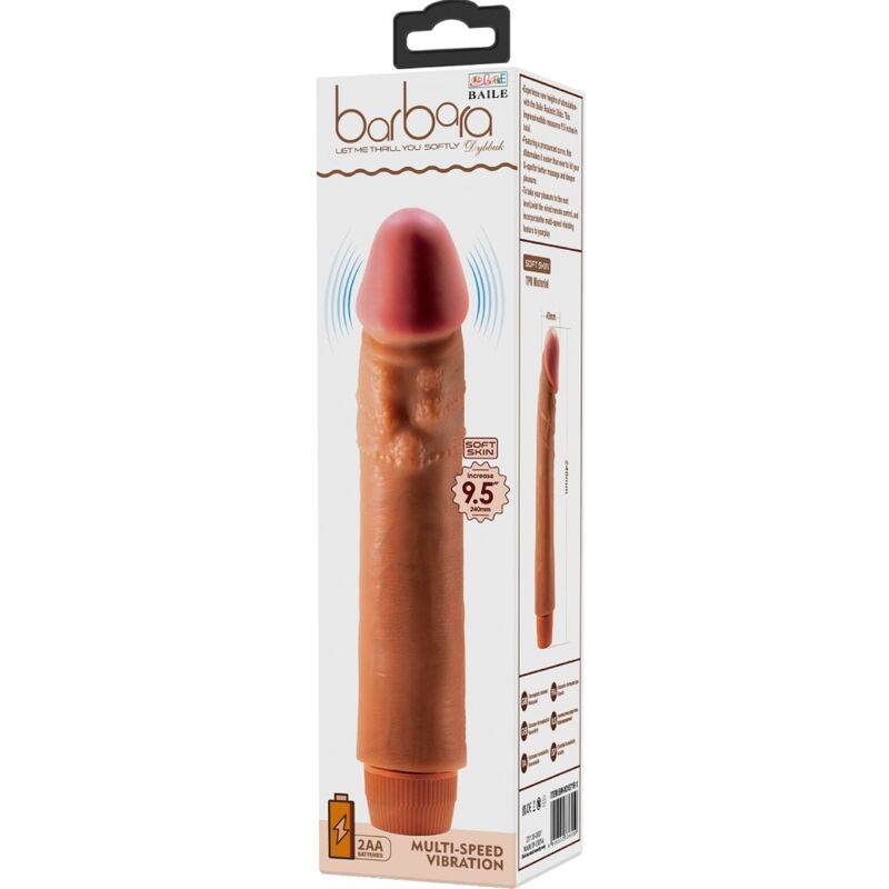 Baile-Realistische Dybbuk Vibrator 24 cm Mulatto-TPR · Vibratoren (Bild 2)