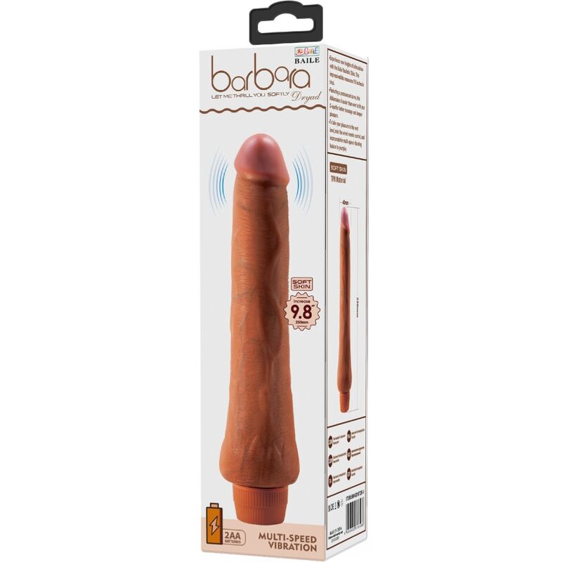 Baile-Dryad Vibrator Realistisch 25 cm Mulatto-TPR · Vibratoren (Bild 4)