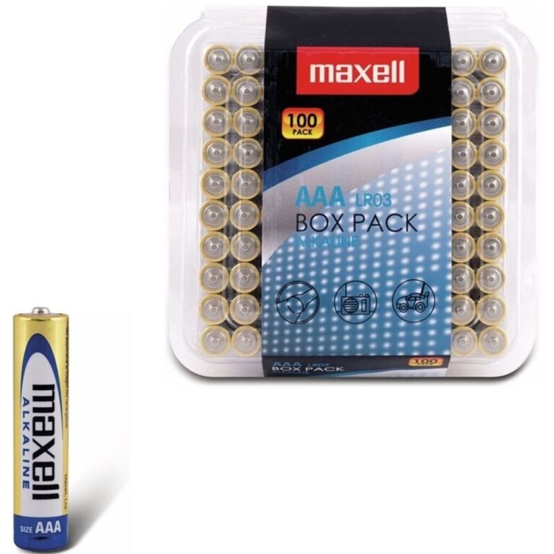 Maxell-Batterien alcaline AAA LR03 Paket*100 · Spiele & Geschenke
