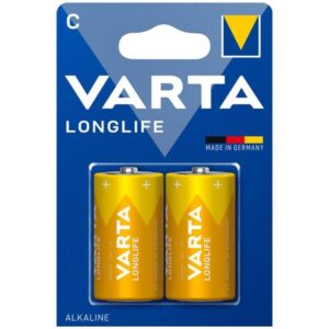 Varta-Longlife Alkaline-Batterie C LR14 - Blister*2
