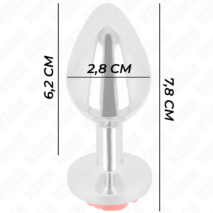 Kink Pleasure Plugs-Analplug Rosa Rot Size S-Metal · BDSM-Zubehör (Bild 4)