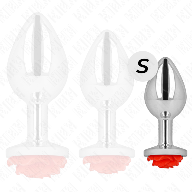 Kink Pleasure Plugs-Analplug Rosa Rot Size S-Metal · BDSM-Zubehör (Bild 3)
